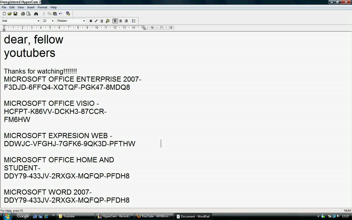 ms word 2007 confirmation code